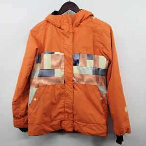 Orage Snow Jacket Youth Large 12 Orange 100% Nylon Insulated Full Zip